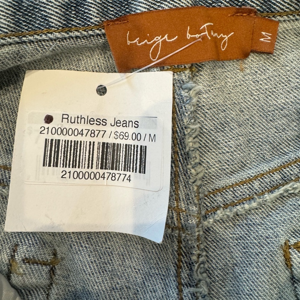 Beige Botany Ruthless Jeans - Picture 5 of 6